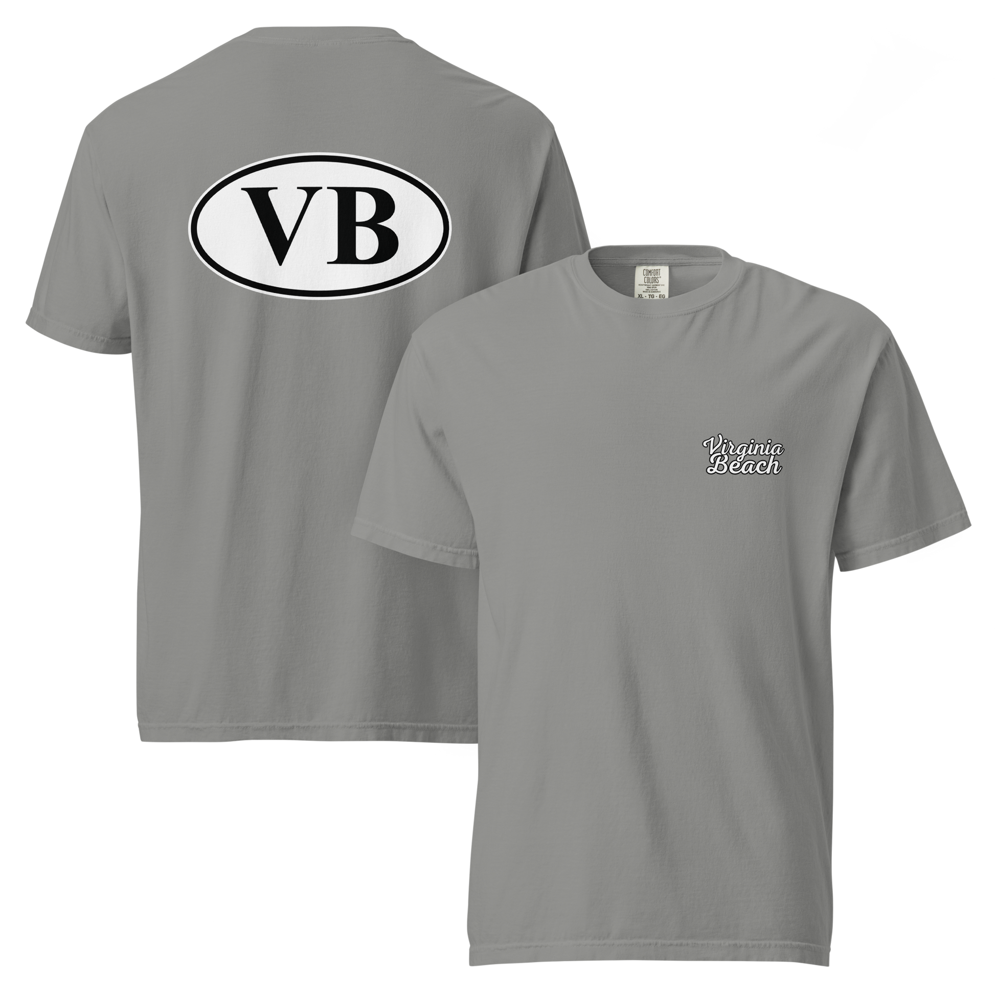 VBTeeCo - VB Euro Sticker T-Shirt - Iconic Virginia Beach Euro Sticker