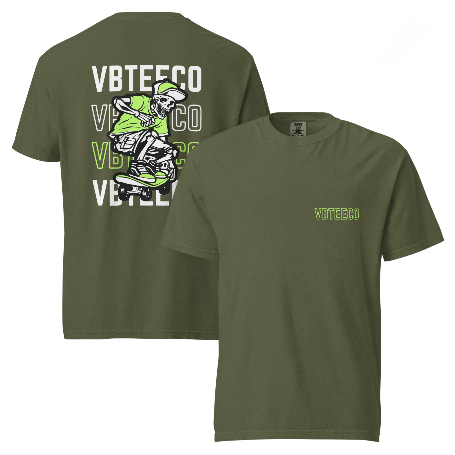 VBTeeCo - Bones Skateboarding Shirt- Virginia Beach Skate T-Shirt