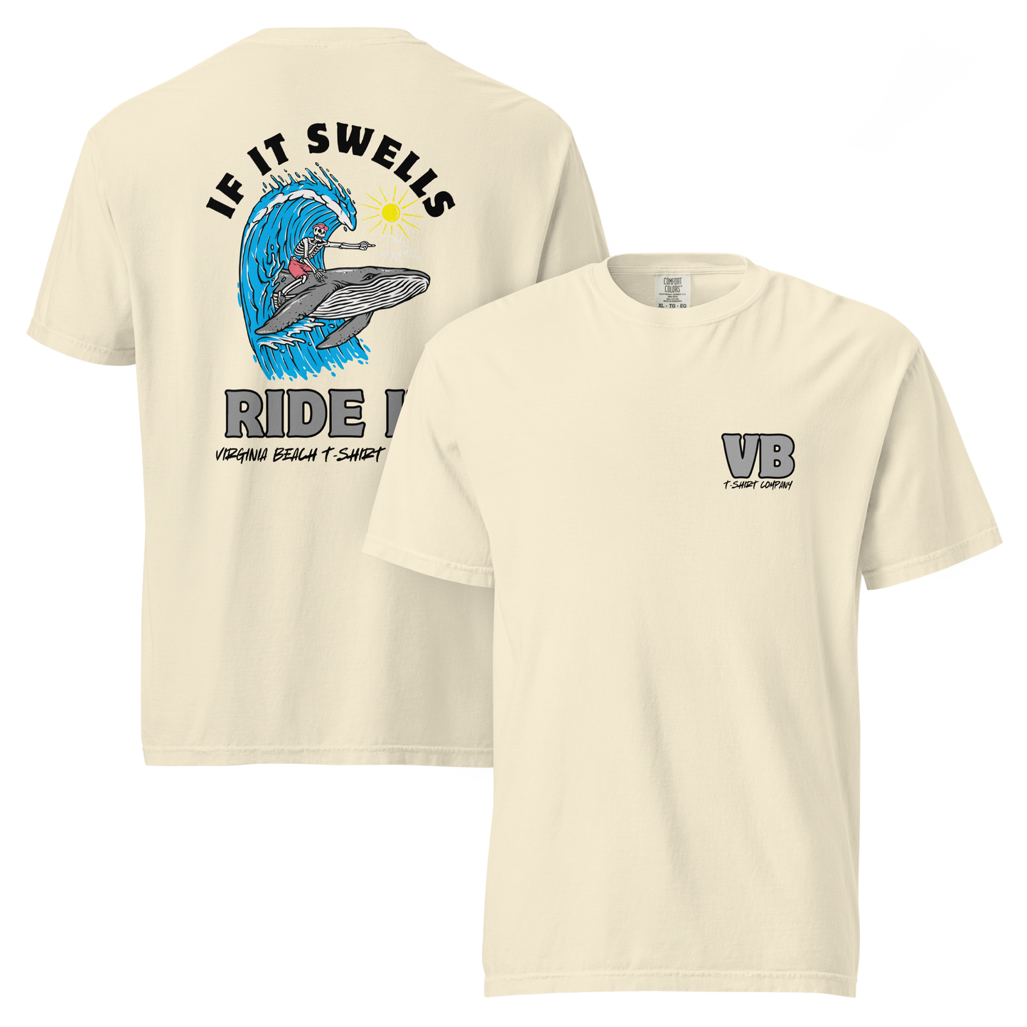 VBTeeCo - If It Swells T-Shirt - Fun Virginia Beach surf wear