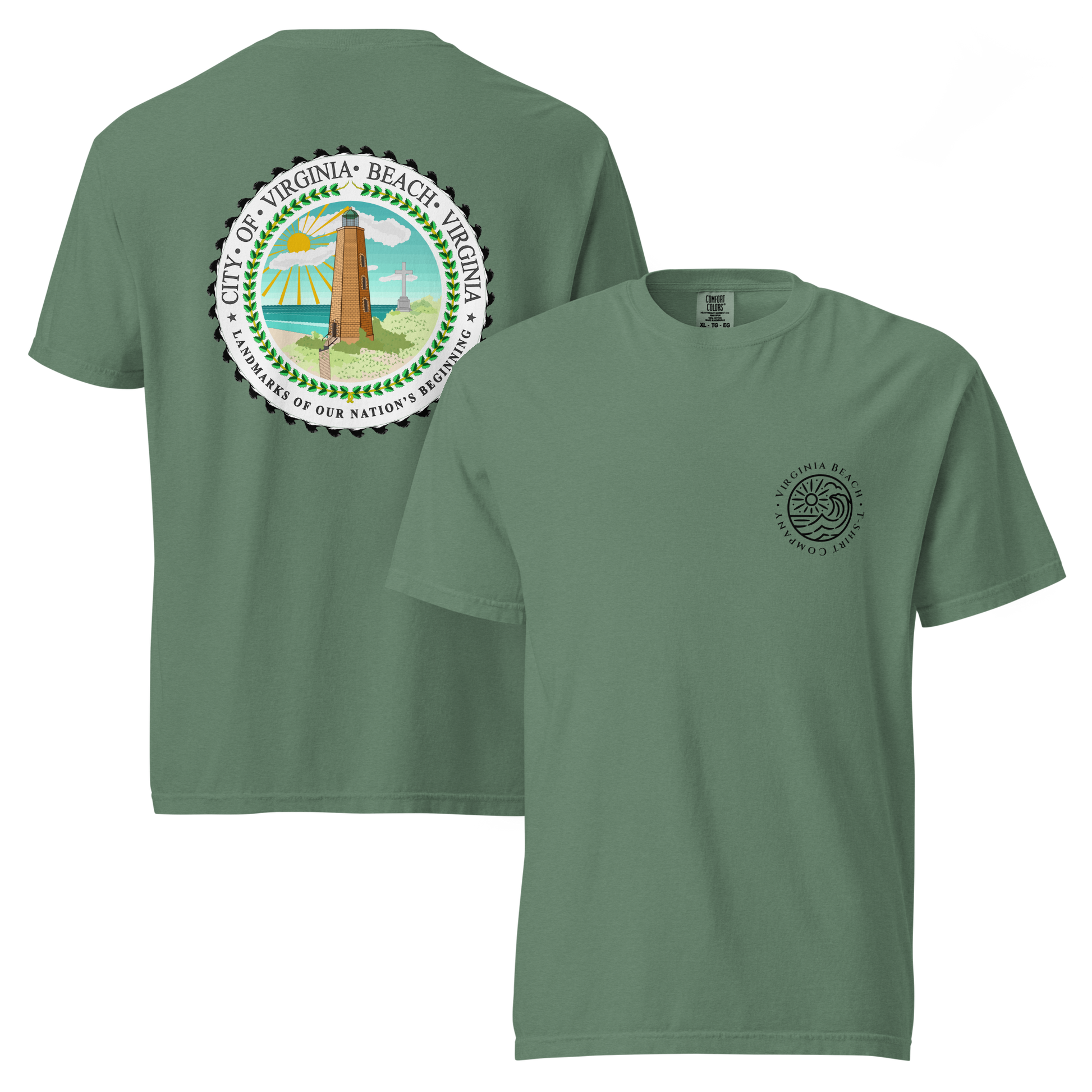 VBTeeCo - Virginia Beach Seal T-Shirt - Novelty Virginia Beach t-shirt