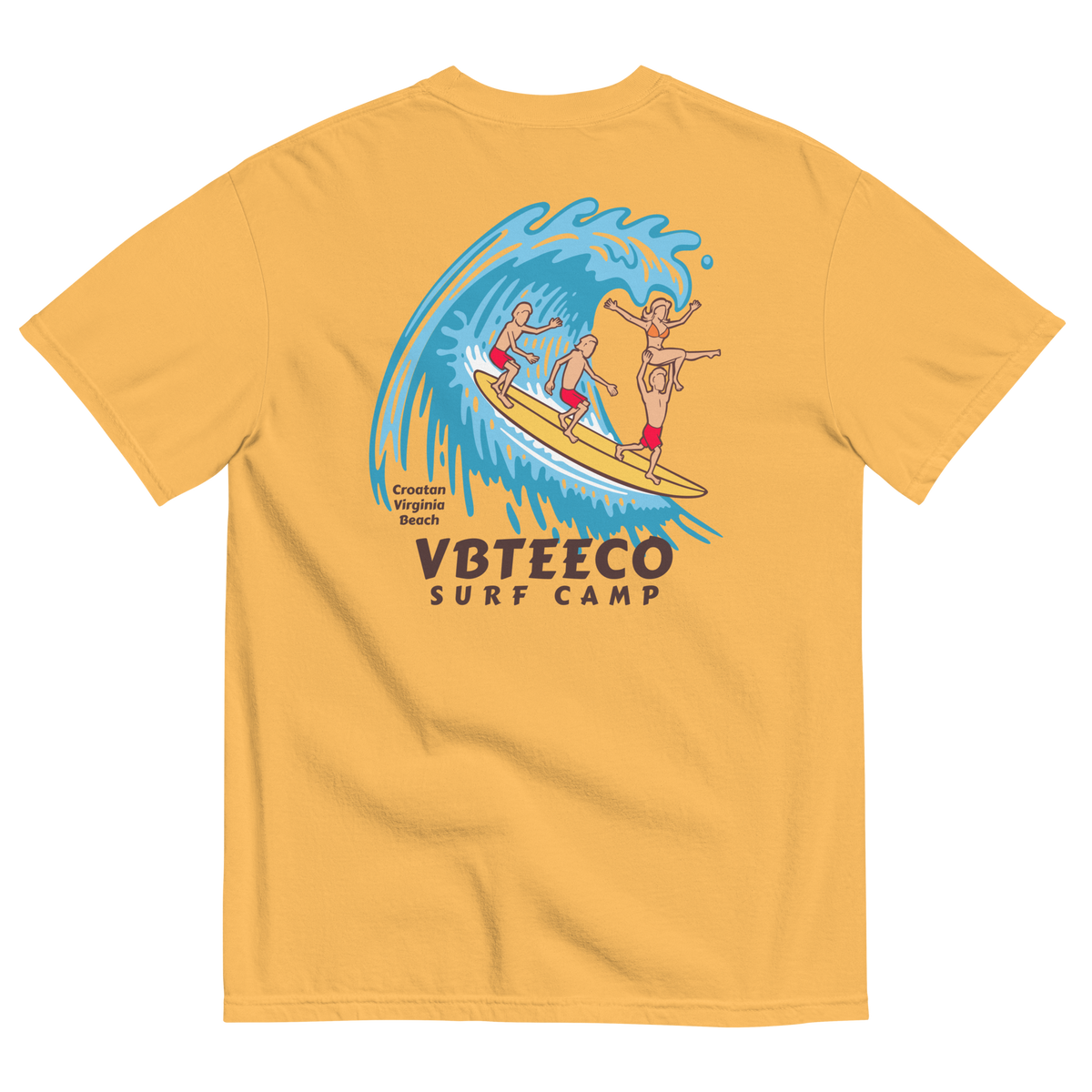 VBTeeCo Surf Camp Design T-Shirt