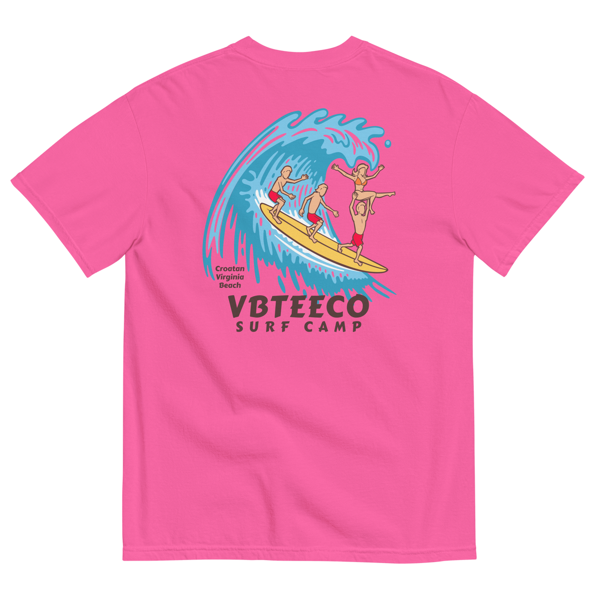 VBTeeCo Surf Camp Design T-Shirt