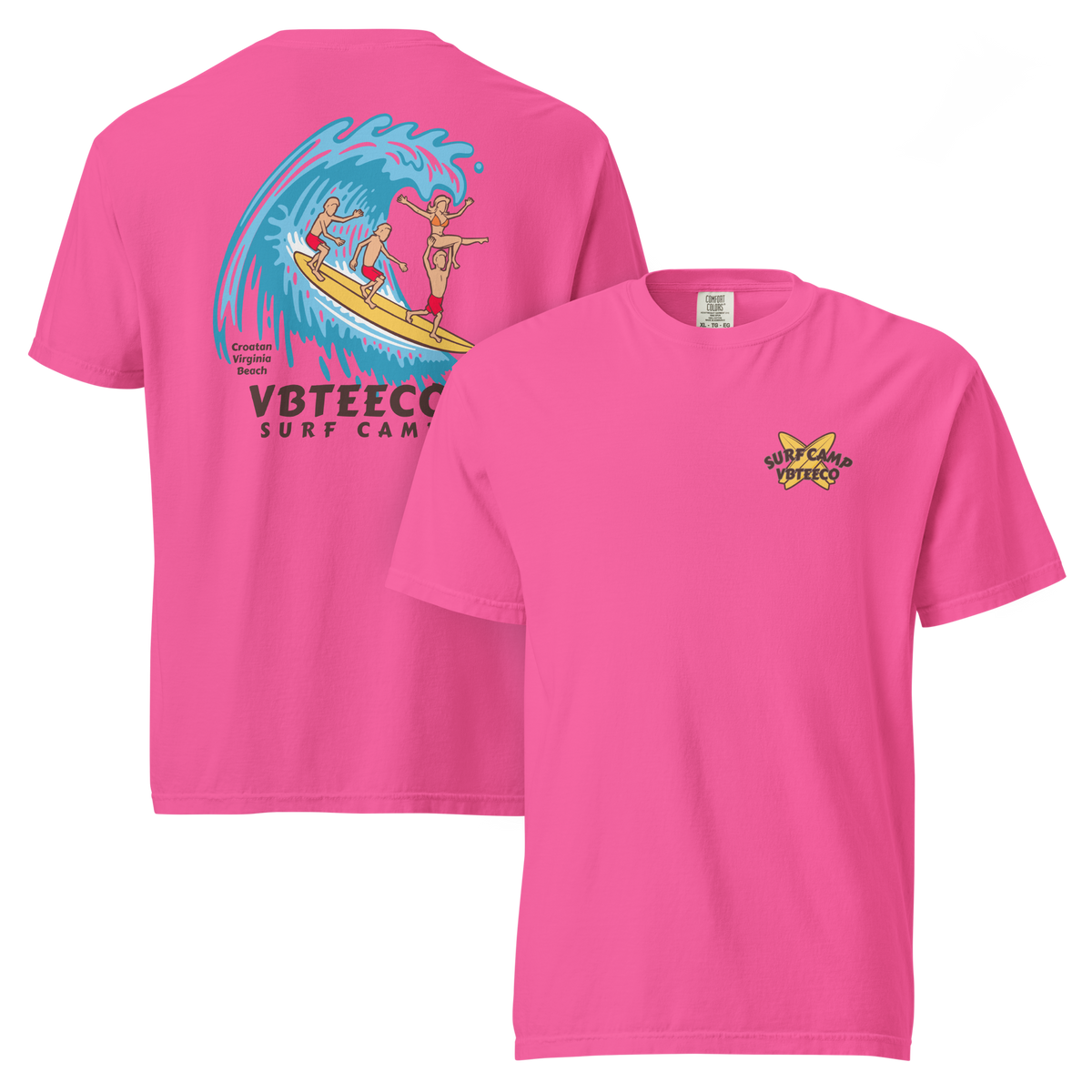 VBTeeCo Surf Camp Design T-Shirt