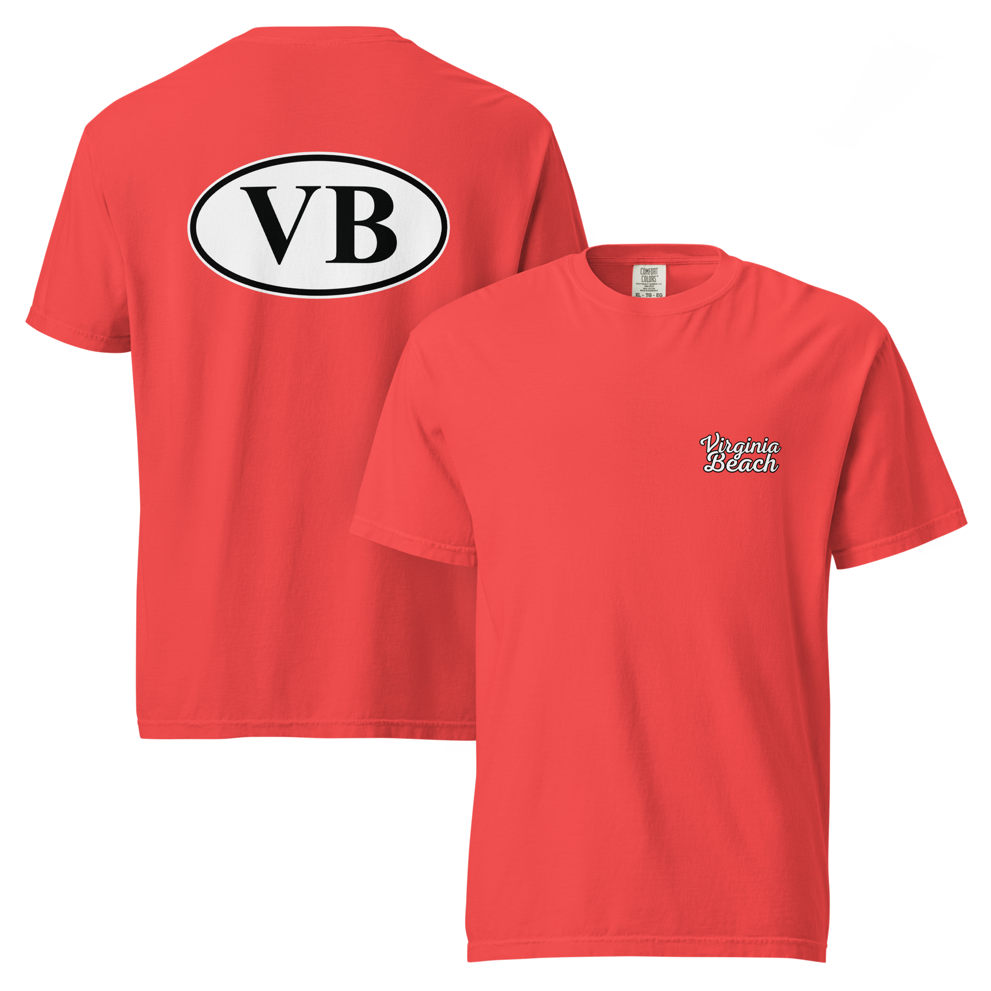 VBTeeCo - VB Euro Sticker T-Shirt - Iconic Virginia Beach Euro Sticker