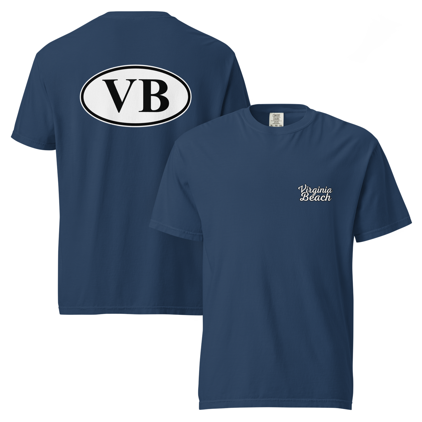 VBTeeCo - VB Euro Sticker T-Shirt - Iconic Virginia Beach Euro Sticker