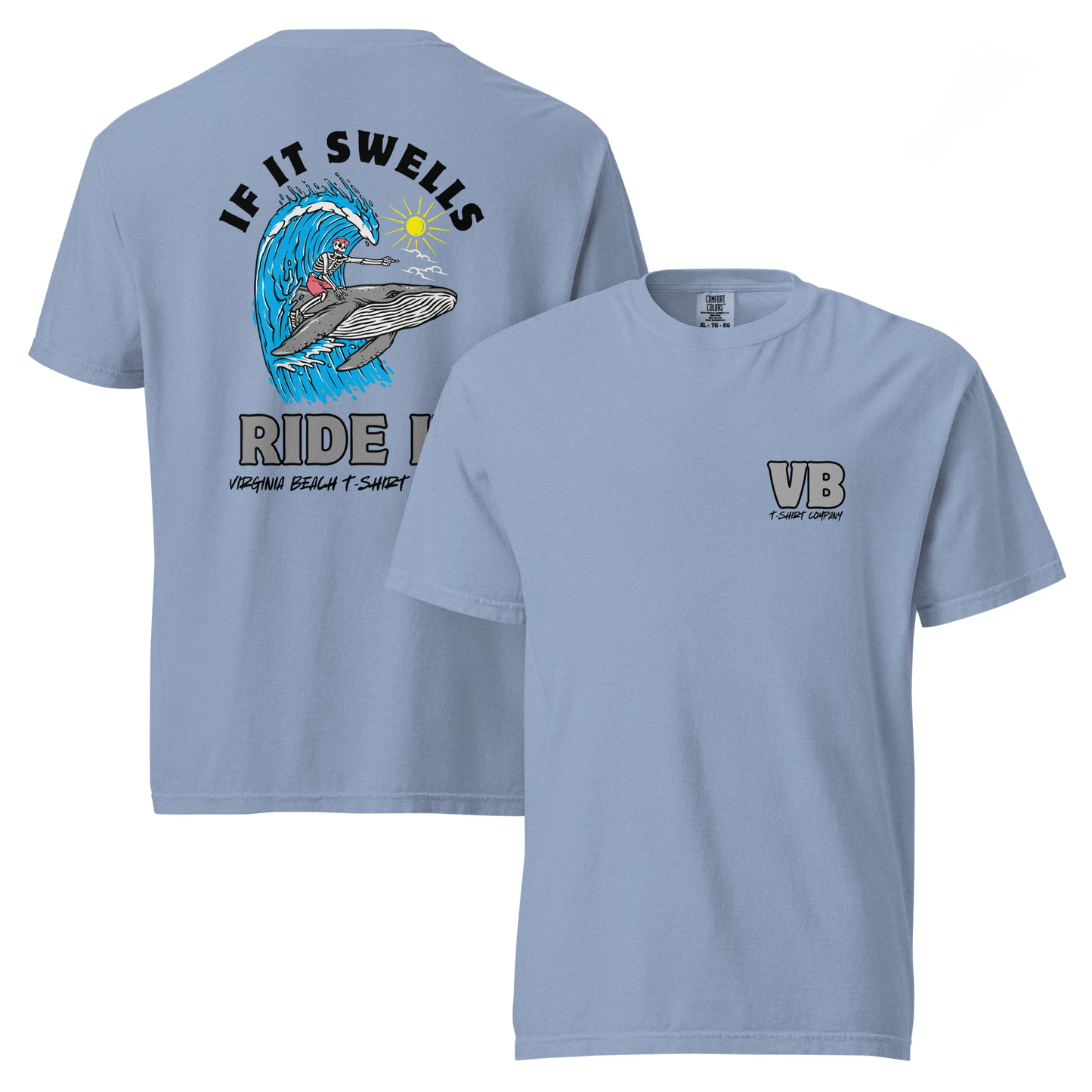 VBTeeCo - If It Swells T-Shirt - Fun Virginia Beach surf wear