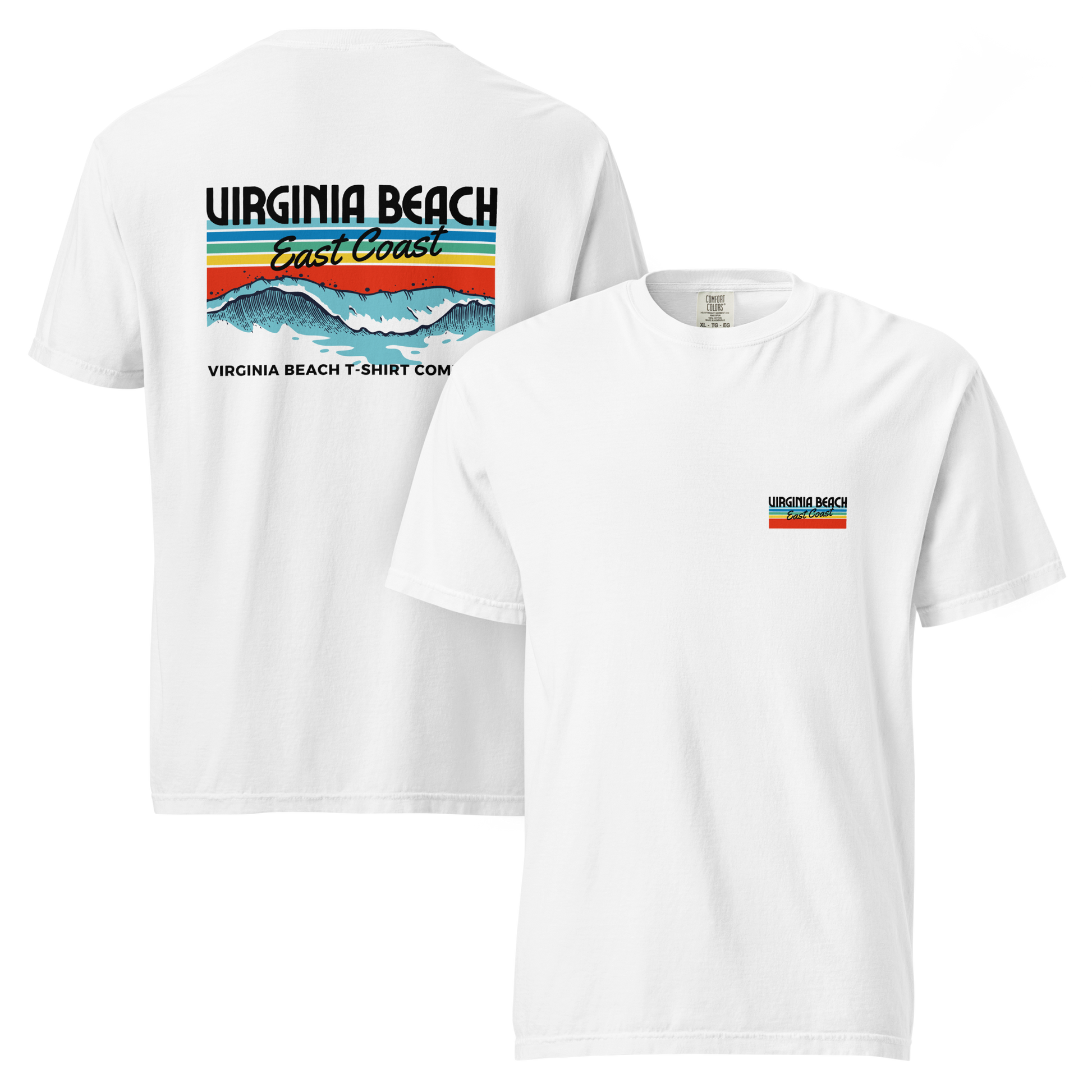 VBTeeCo - Virginia Beach East Coast T-Shirt - East Coast beachwear 