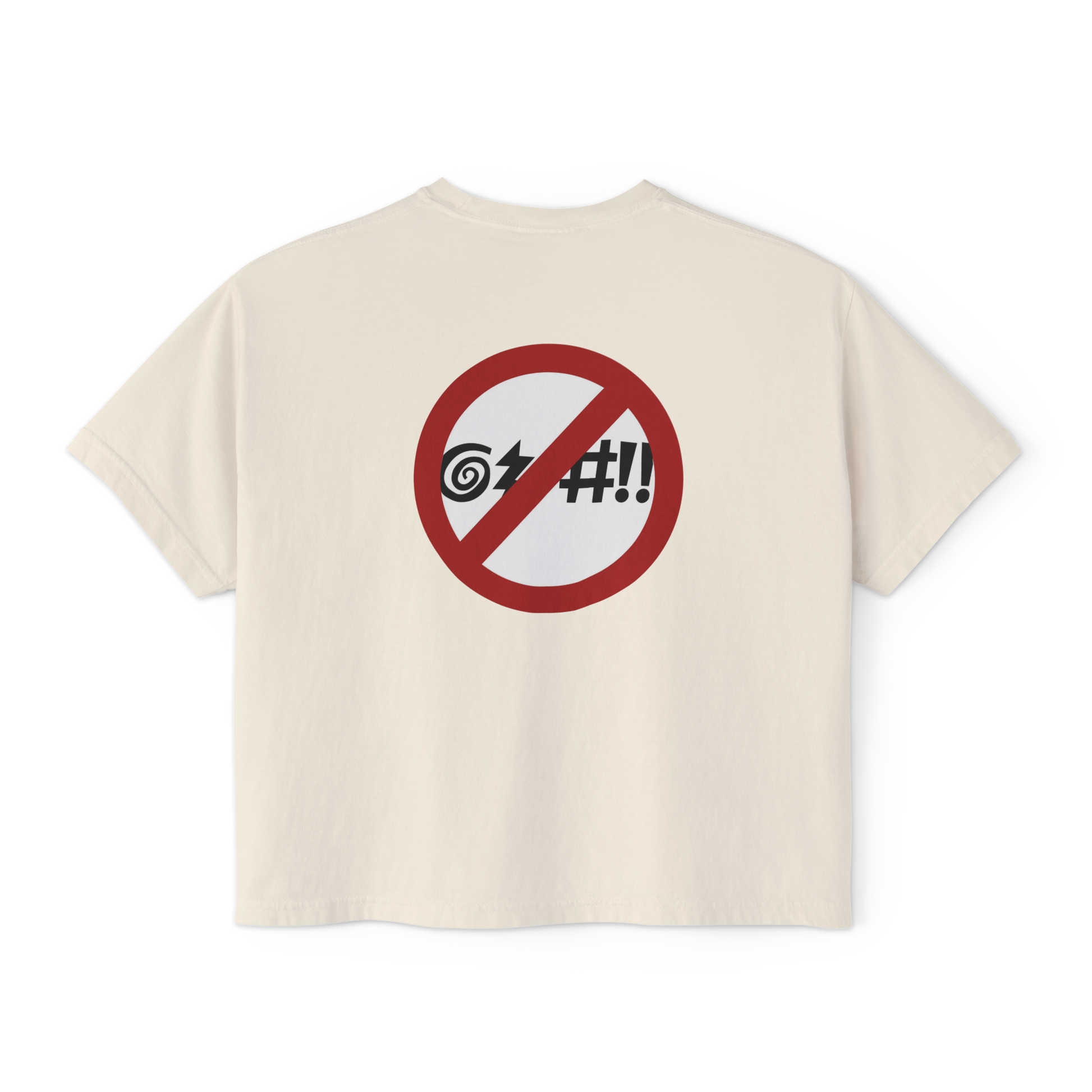 Virginia Beach No Cursing Sign Women's Crop Top in ##color-pattern##