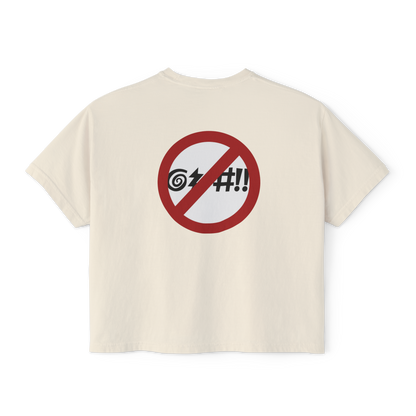 Virginia Beach No Cursing Sign Women's Crop Top in ##color-pattern##